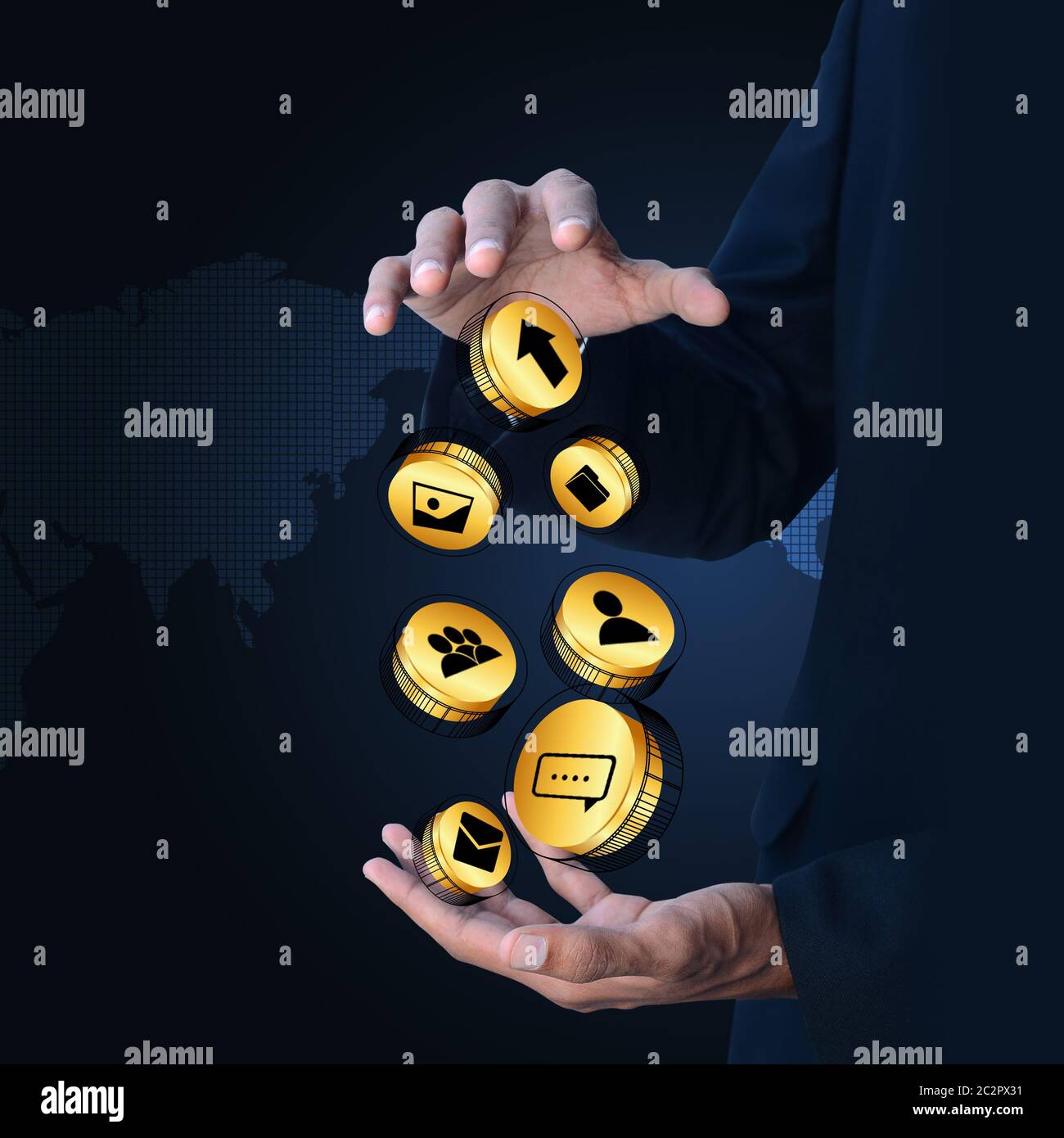 Sociale il concetto di rete Foto Stock