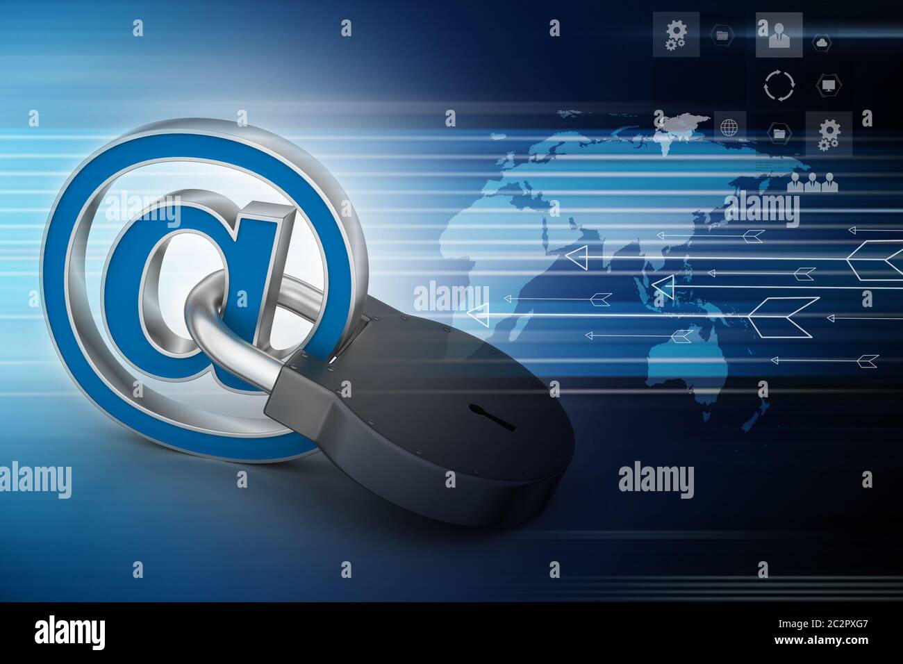 Internet concetto di sicurezza Foto Stock