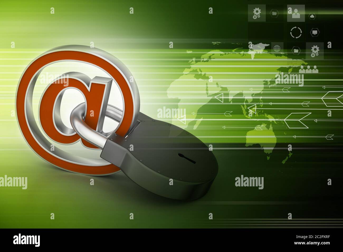 Internet concetto di sicurezza Foto Stock