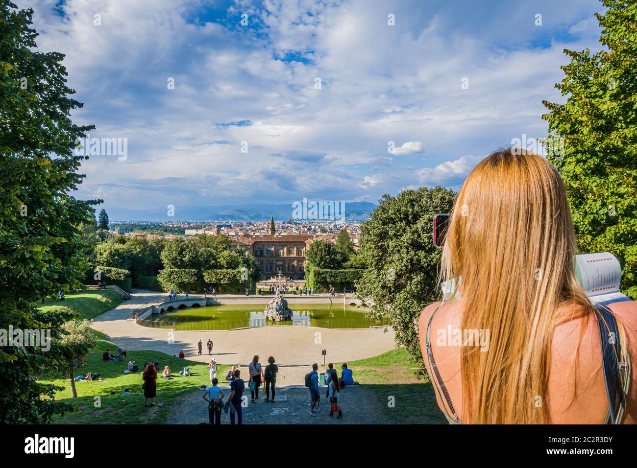 Il Giardino di Boboli di Firenze Italia Foto Stock