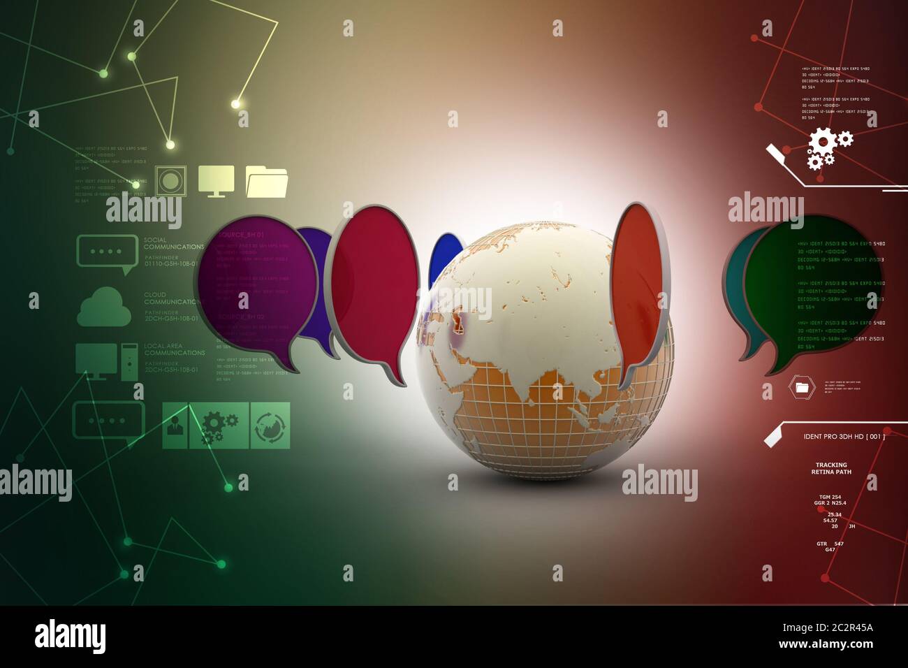 Concetto di comunicazione Foto Stock