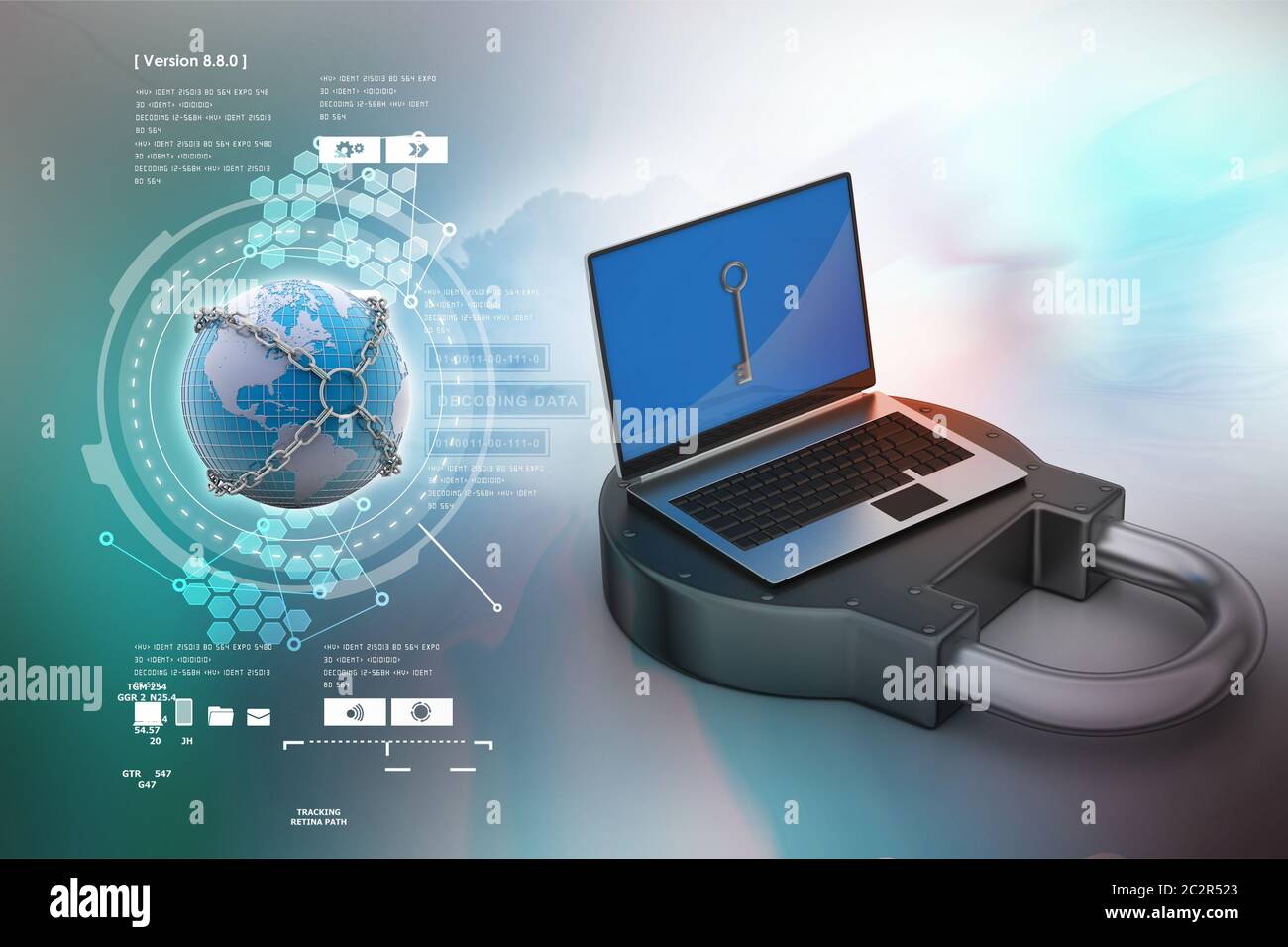 Internet concetto di sicurezza Foto Stock