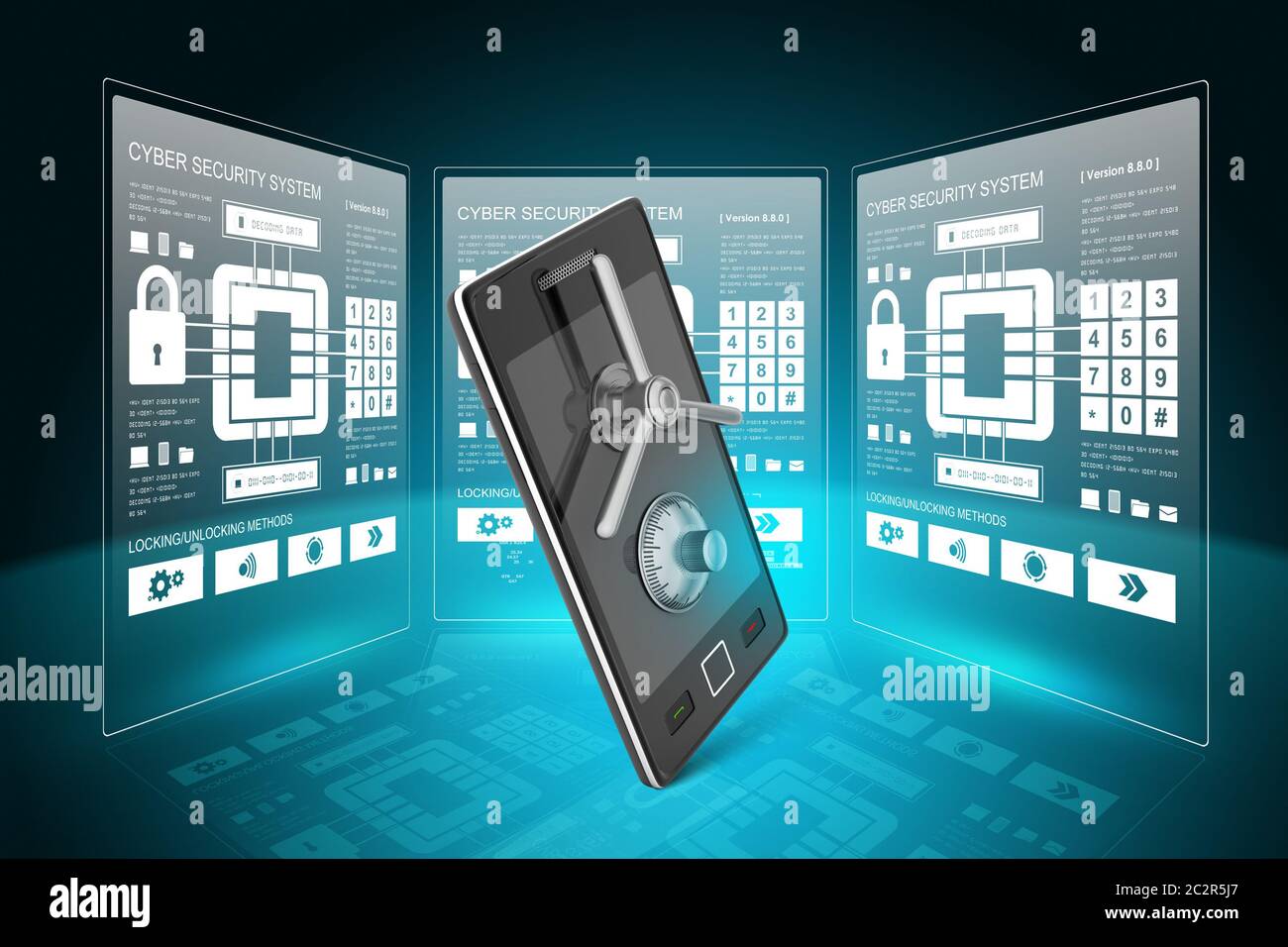 Dati concetto di sicurezza Foto Stock