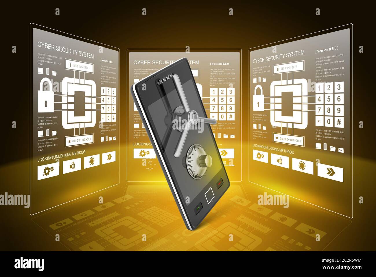 Dati concetto di sicurezza Foto Stock