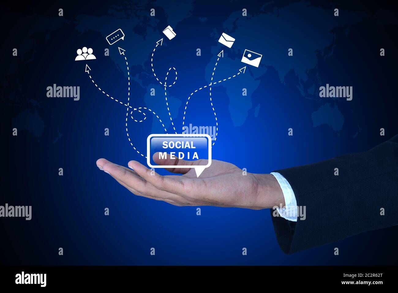 Social media concept Foto Stock