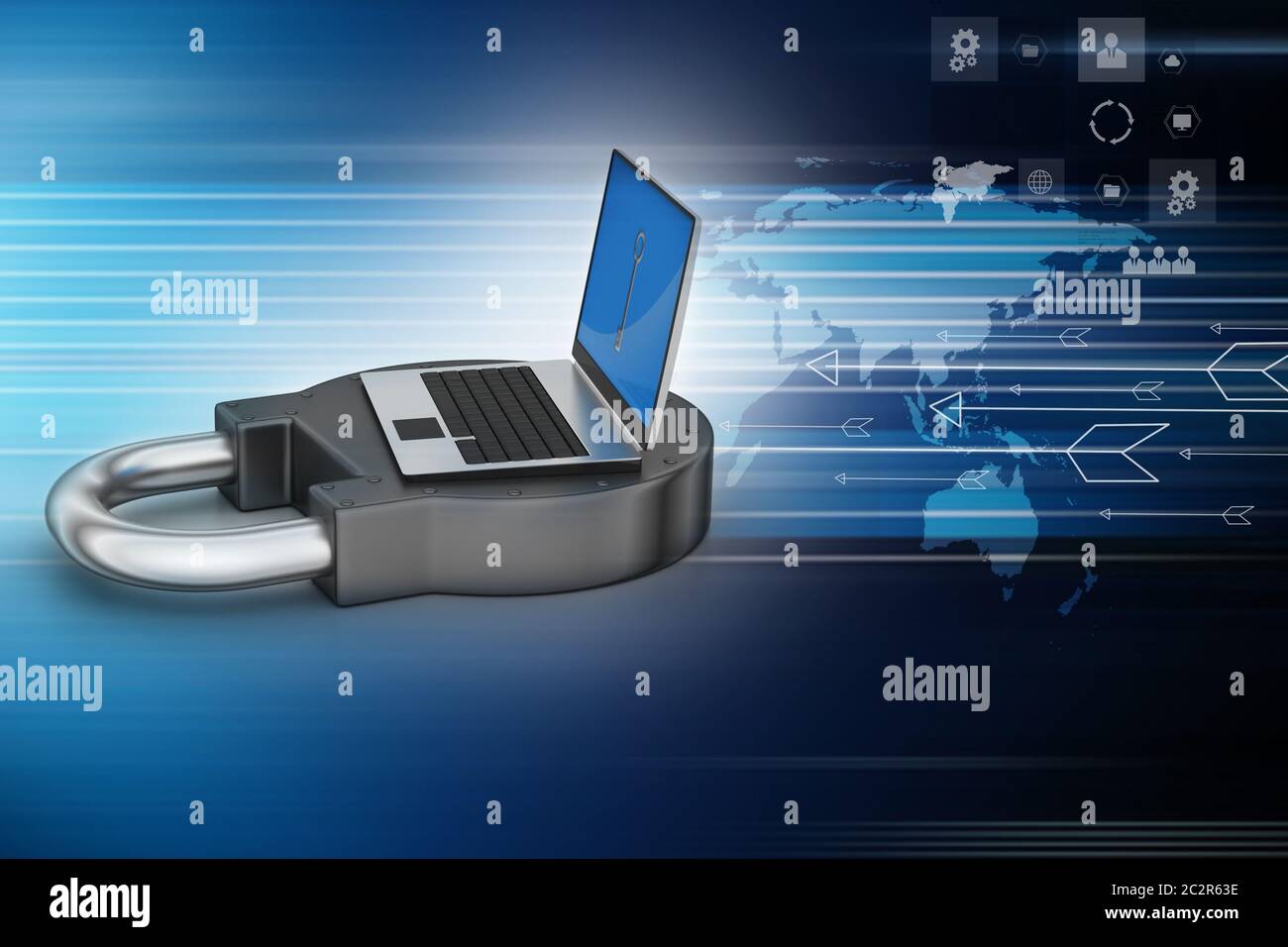 Internet concetto di sicurezza Foto Stock