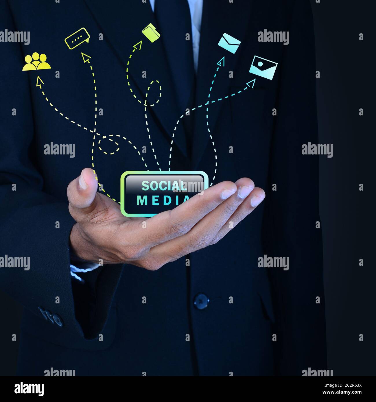 Social media concept Foto Stock