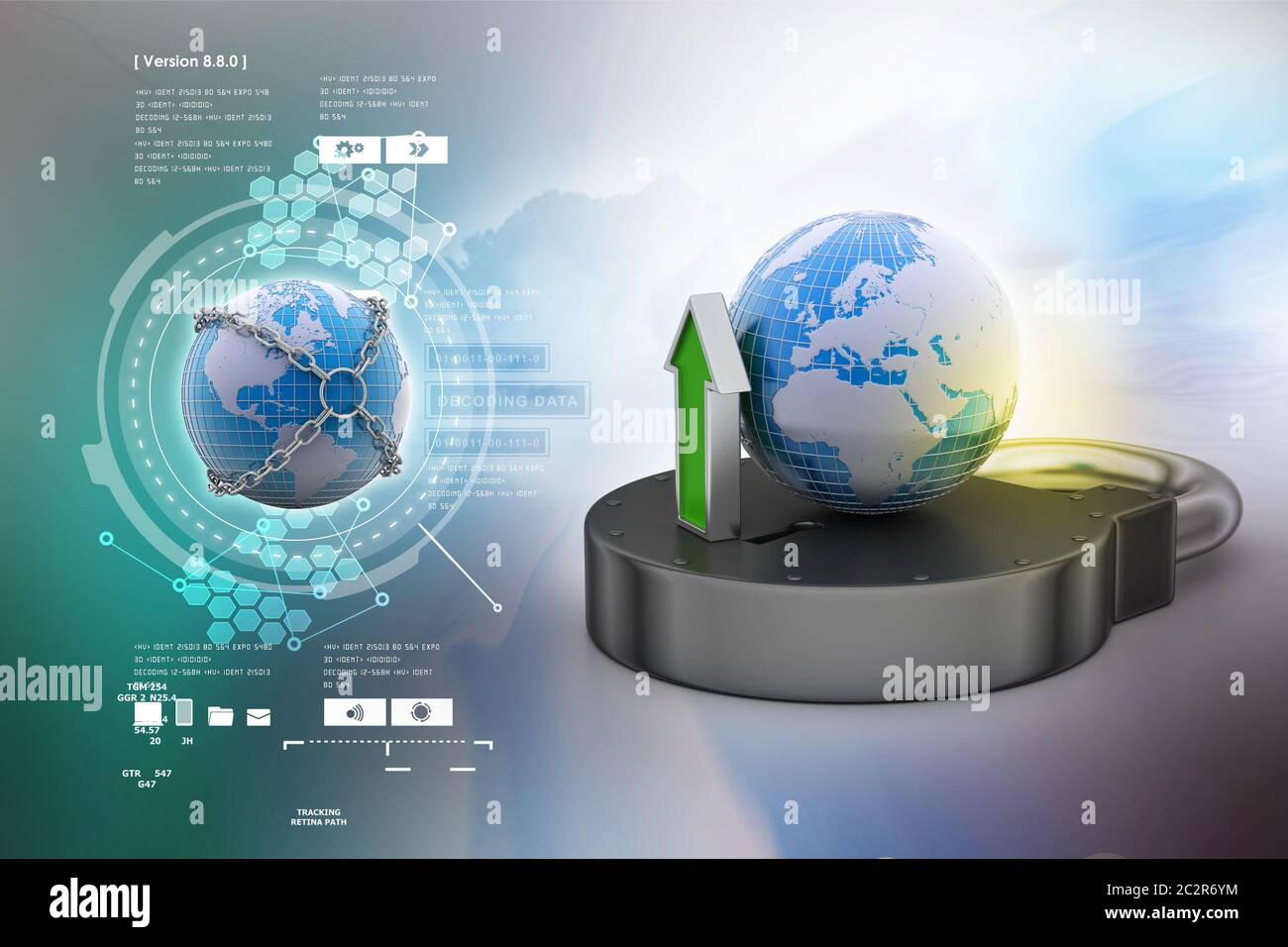 Internet concetto di sicurezza Foto Stock