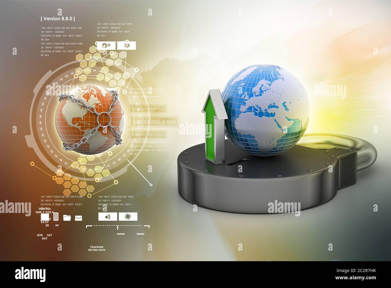 Internet concetto di sicurezza Foto Stock