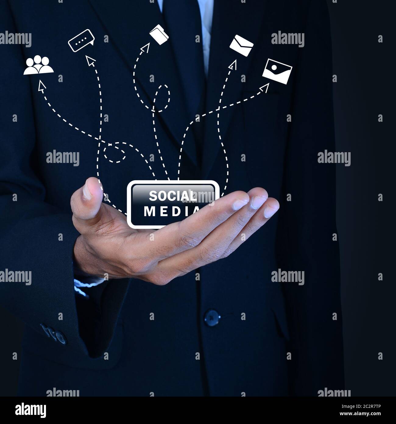 Social media concept Foto Stock