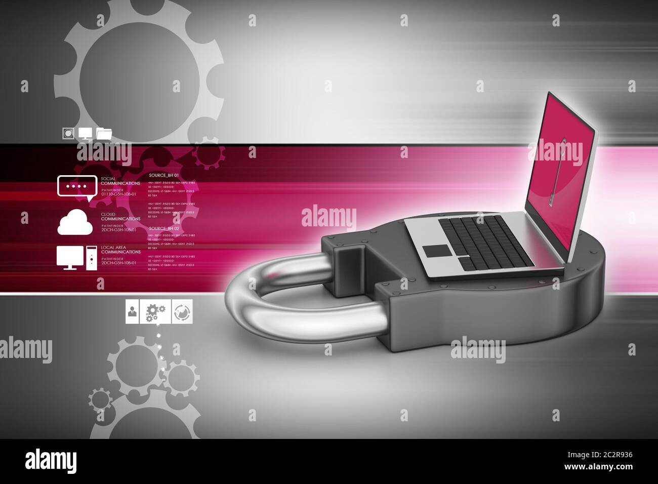 Internet concetto di sicurezza Foto Stock