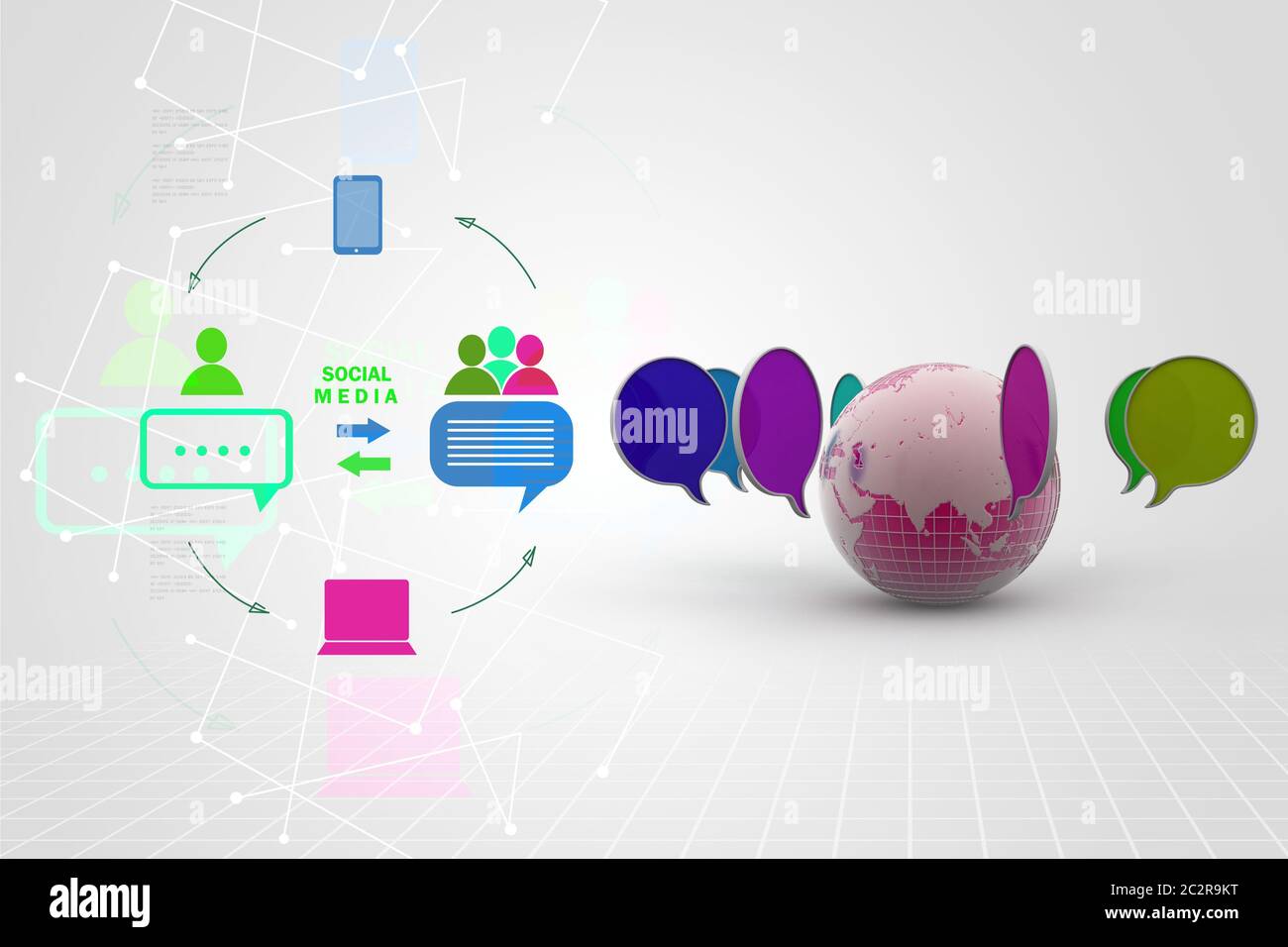 Concetto di comunicazione Foto Stock