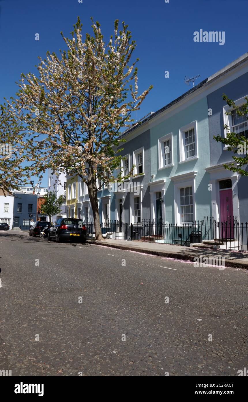 Agriturismo a Hillgate Village, Kensington, Londra, Regno Unito Foto Stock