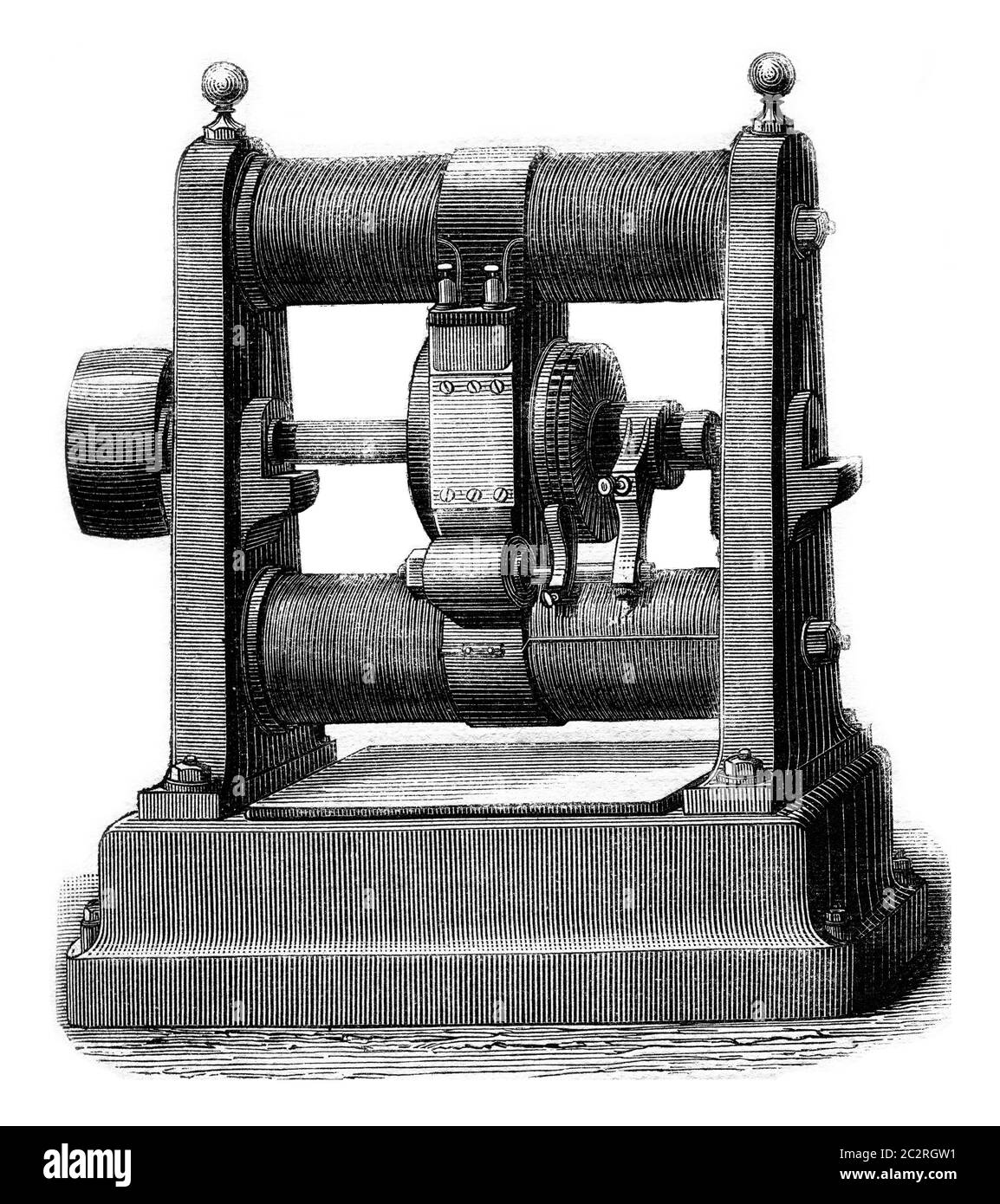 L'Ordeal della fontana, Array di Boudier, illustrazione d'annata incisa. Magasin Pittoresque (1882). Foto Stock
