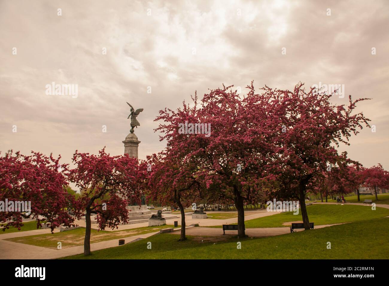 Statua del parco Mont Royal, Montreal, Quebec, Canada Foto Stock