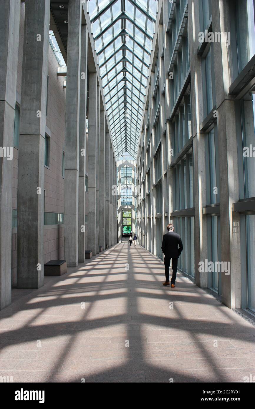 La National Gallery of Canada corridoio principale, Ottawa, Ontario, Canada Foto Stock