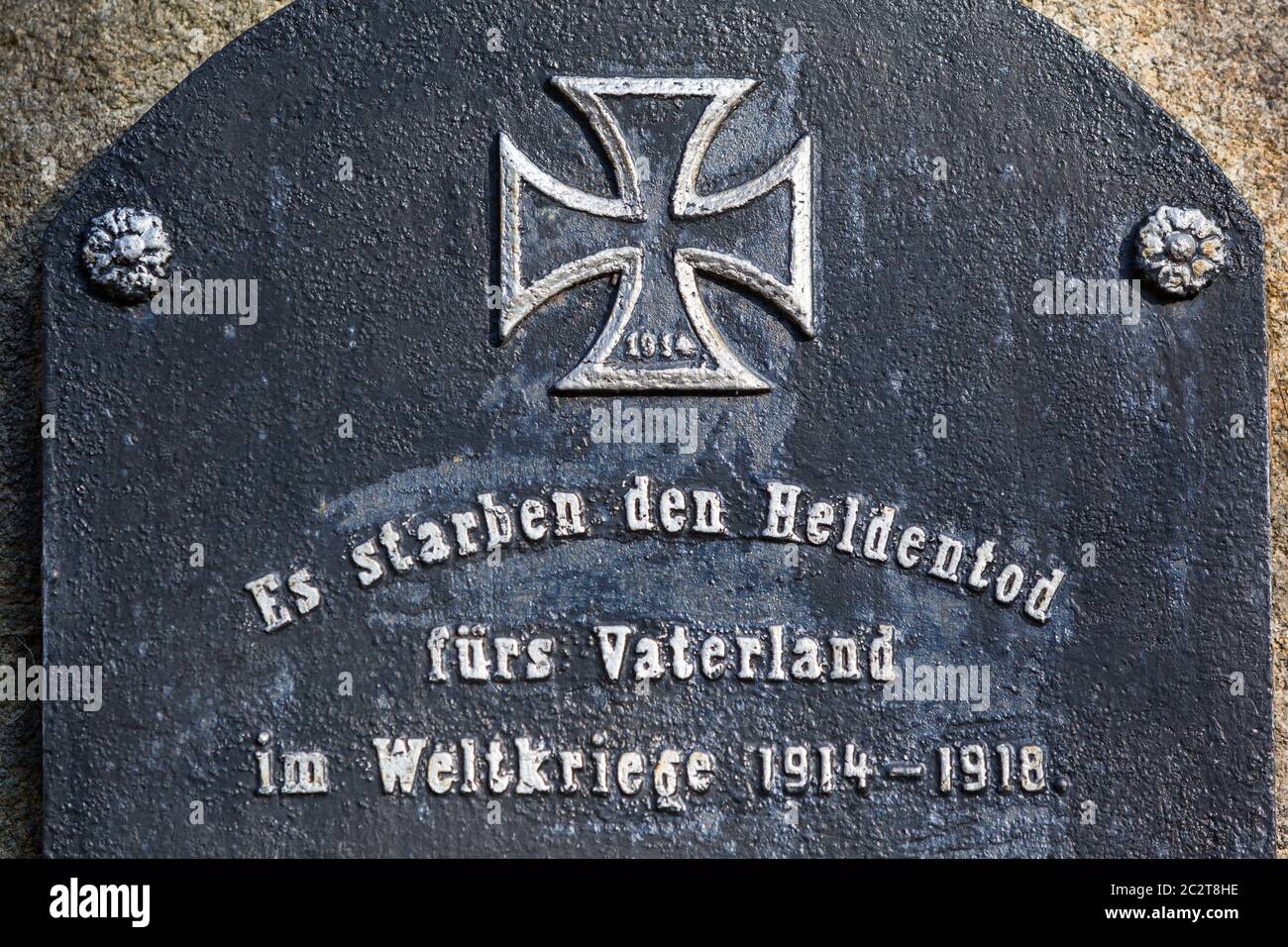 Mägdesprung lapide caduto della guerra mondiale Foto Stock