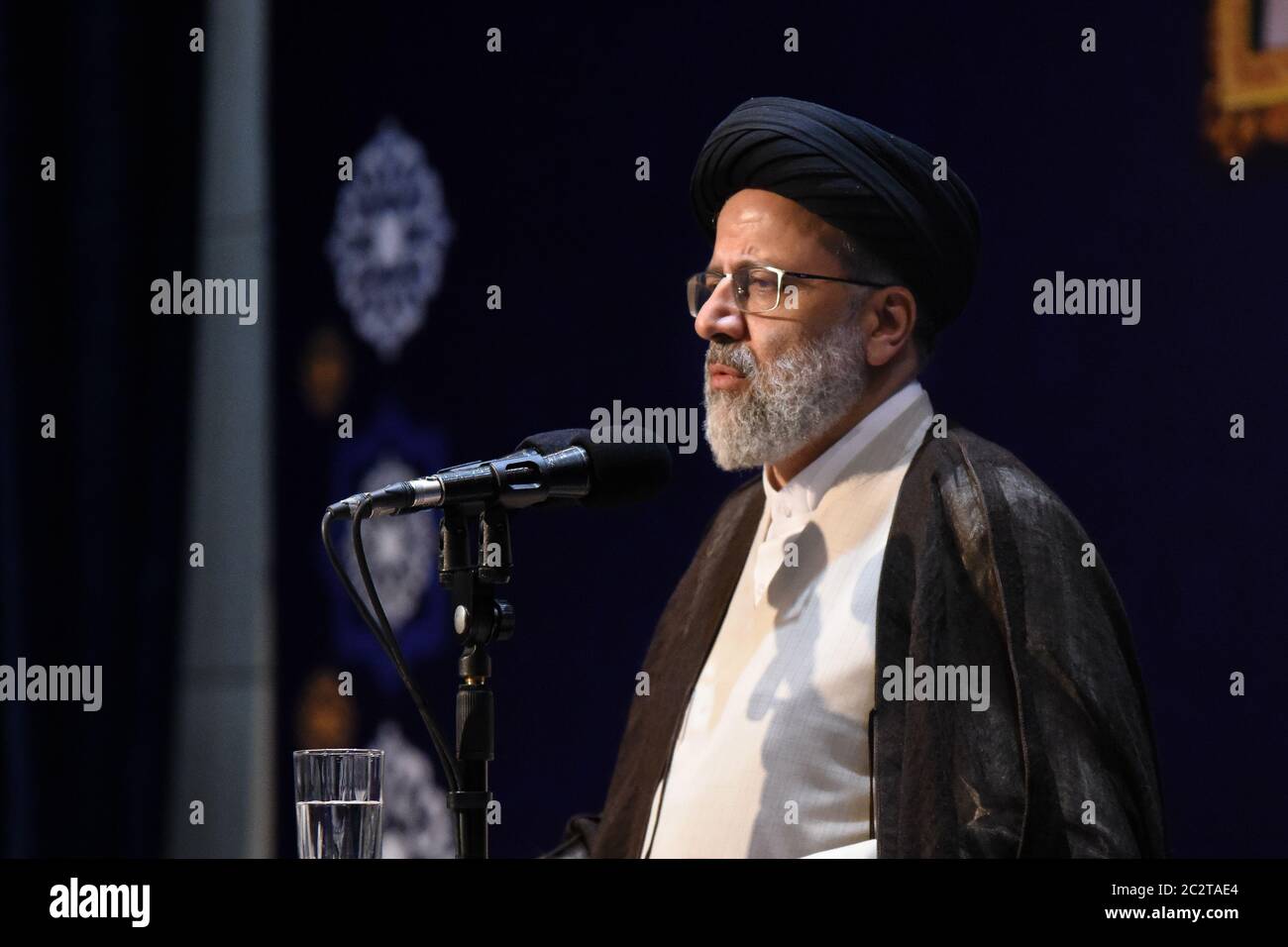 Seyed Ebrahim Raeisi, presidente della Repubblica islamica dell'Iran. Foto Stock