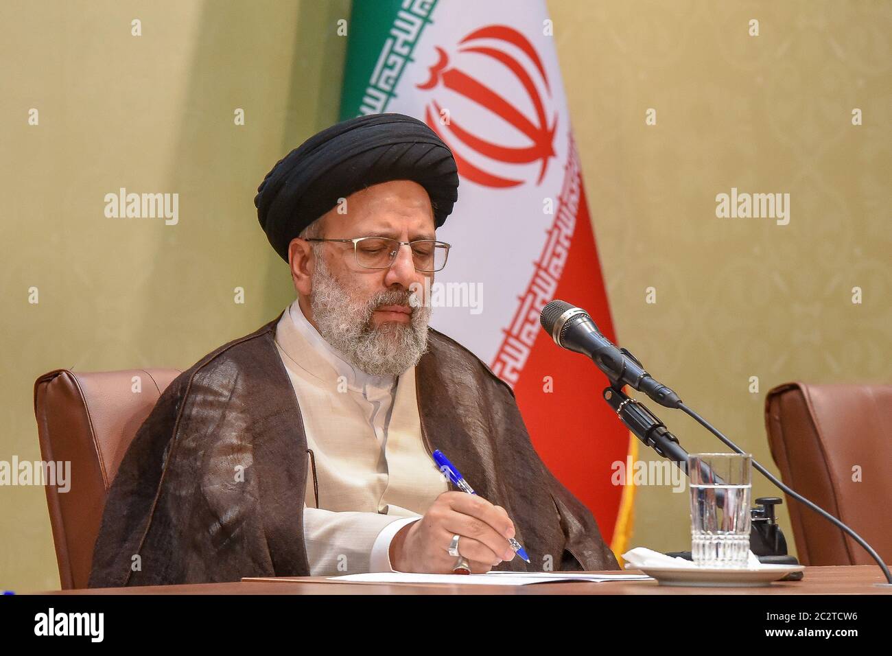 Seyed Ebrahim Raeisi, presidente della Repubblica islamica dell'Iran. Foto Stock