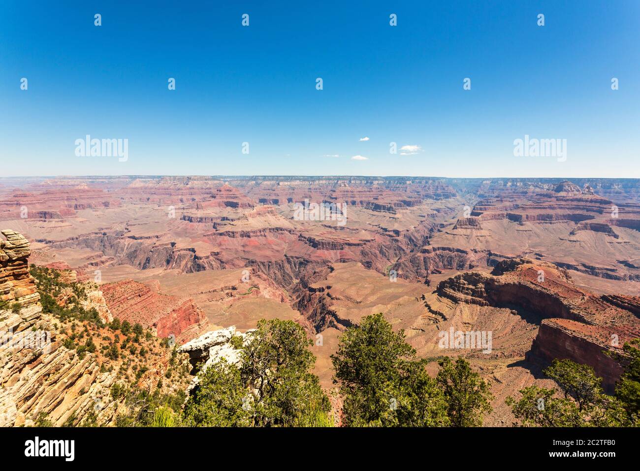 Famosa vista del paesaggio del Parco Nazionale del Grand Canyon, Arizona USA Foto Stock