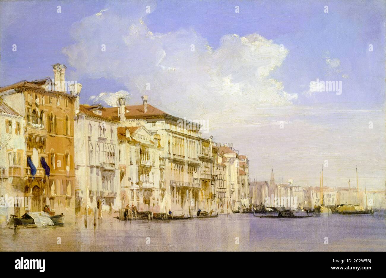 Canal Grande, Venezia, Italia, pittura paesaggistica di Richard Parkes Bonington, 1828 Foto Stock