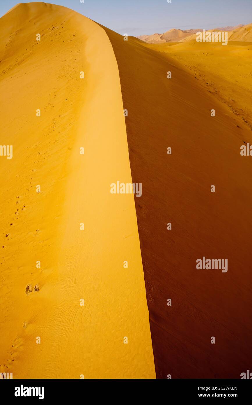 Dune di sabbia nel deserto del Sahara, Nord Africa. Foto Stock
