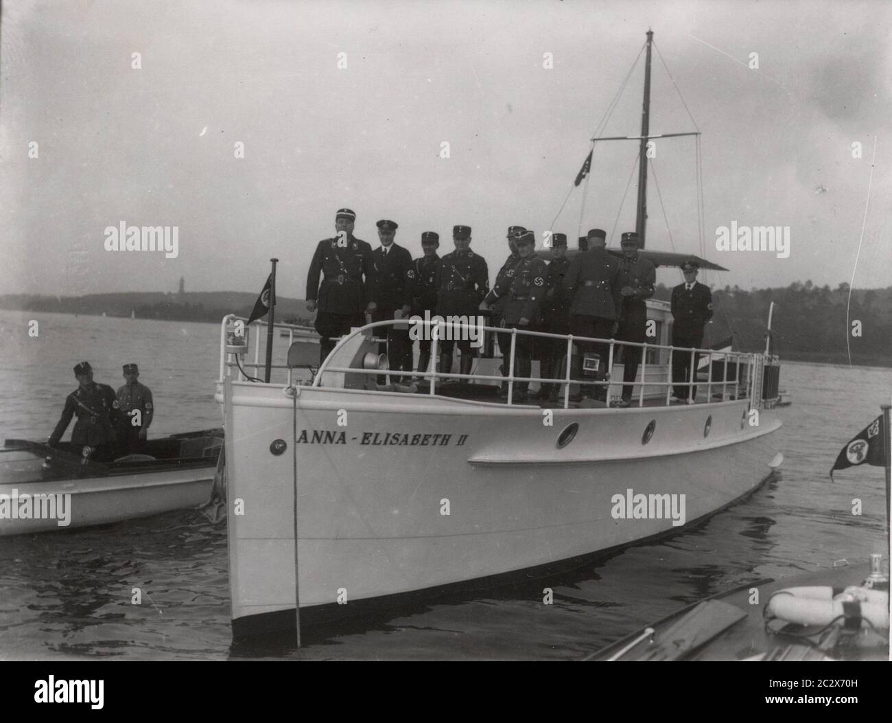Sul Wannsee vicino a Berlino Heinrich Hoffmann fotografa 1933 il fotografo ufficiale di Adolf Hitler, e un politico e editore nazista, che era un membro del circolo intimo di Hitler. Foto Stock