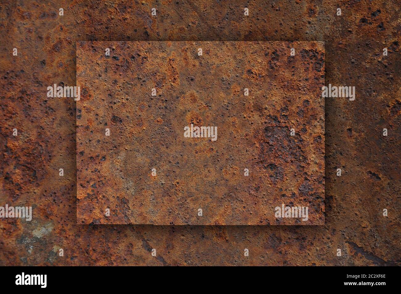 Mappa di Colorado sul metallo arrugginito Foto Stock