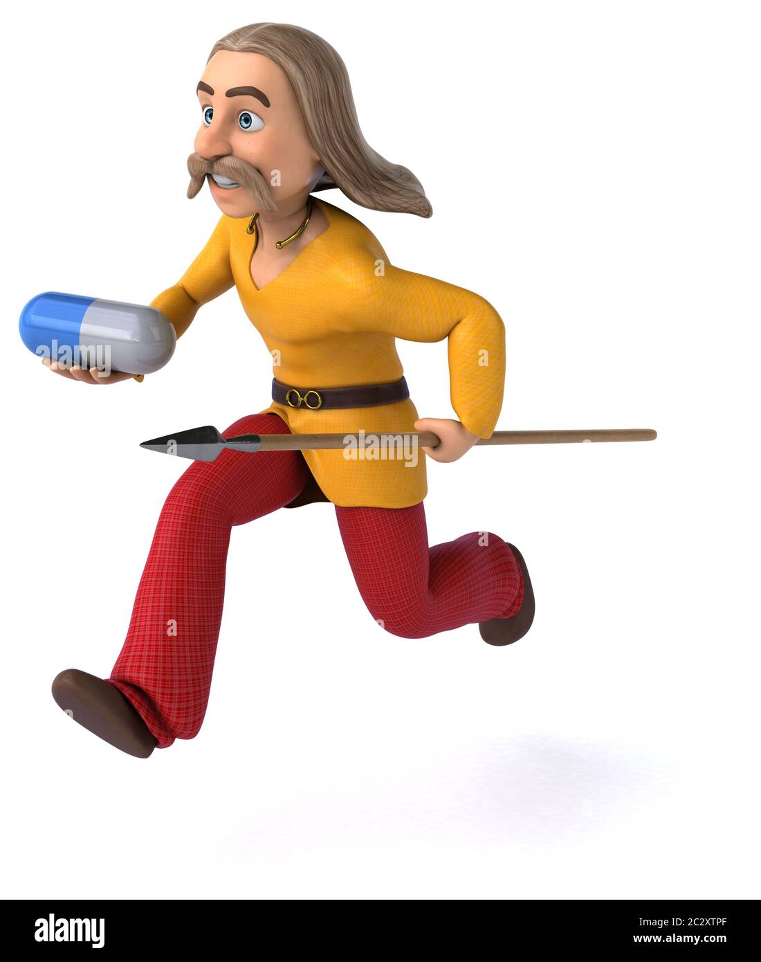 Divertimento gaulois - 3D illustrazione Foto Stock