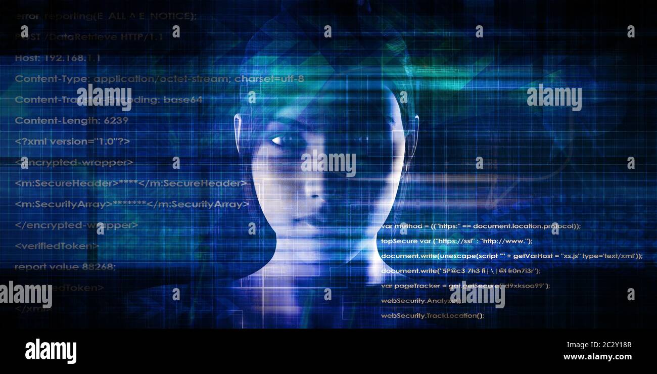 Sistemi di intelligenza artificiale e autonomo e industria del sistema Foto Stock