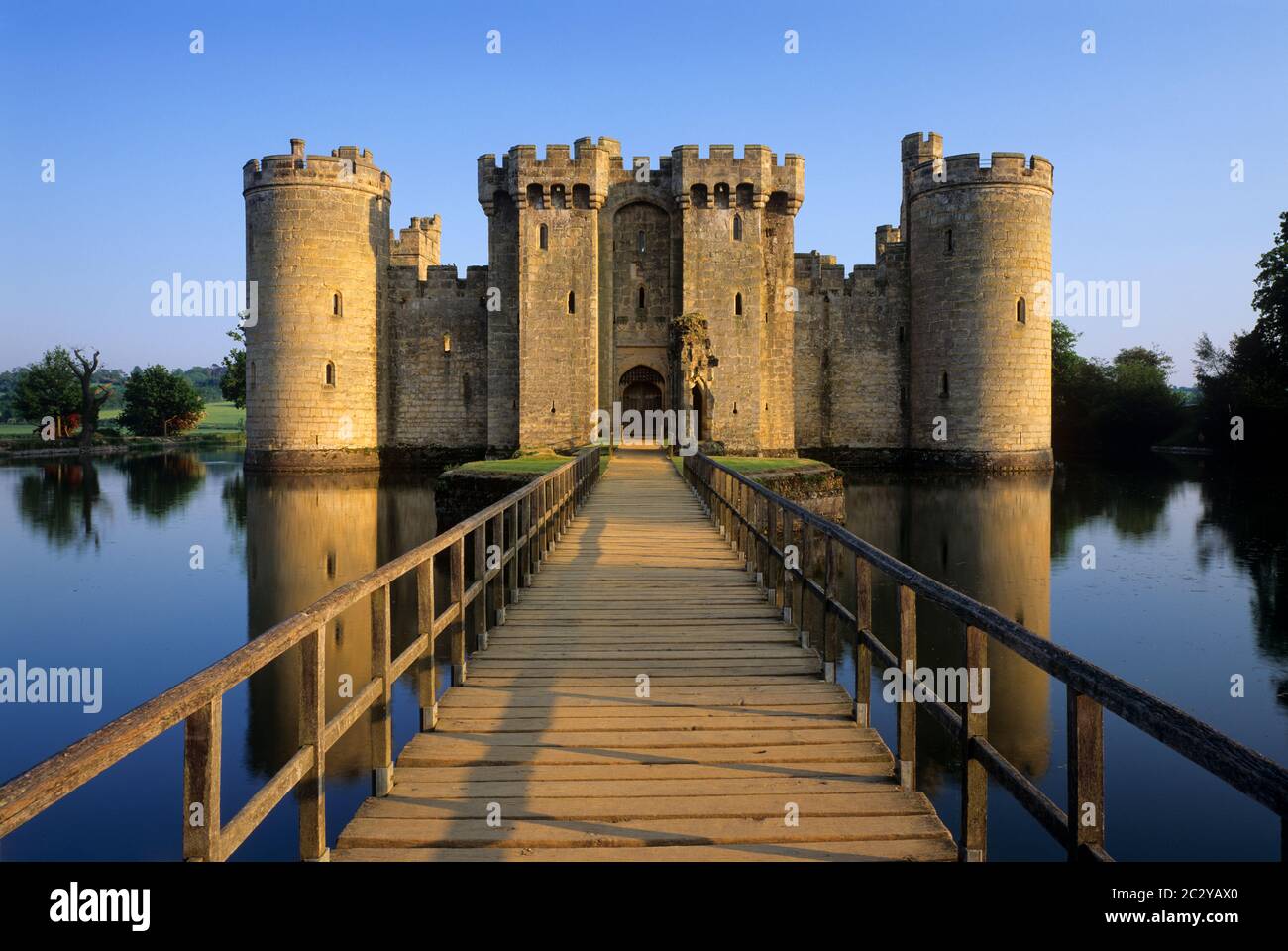 Bodiam Castle, East Sussex, Regno Unito Foto Stock