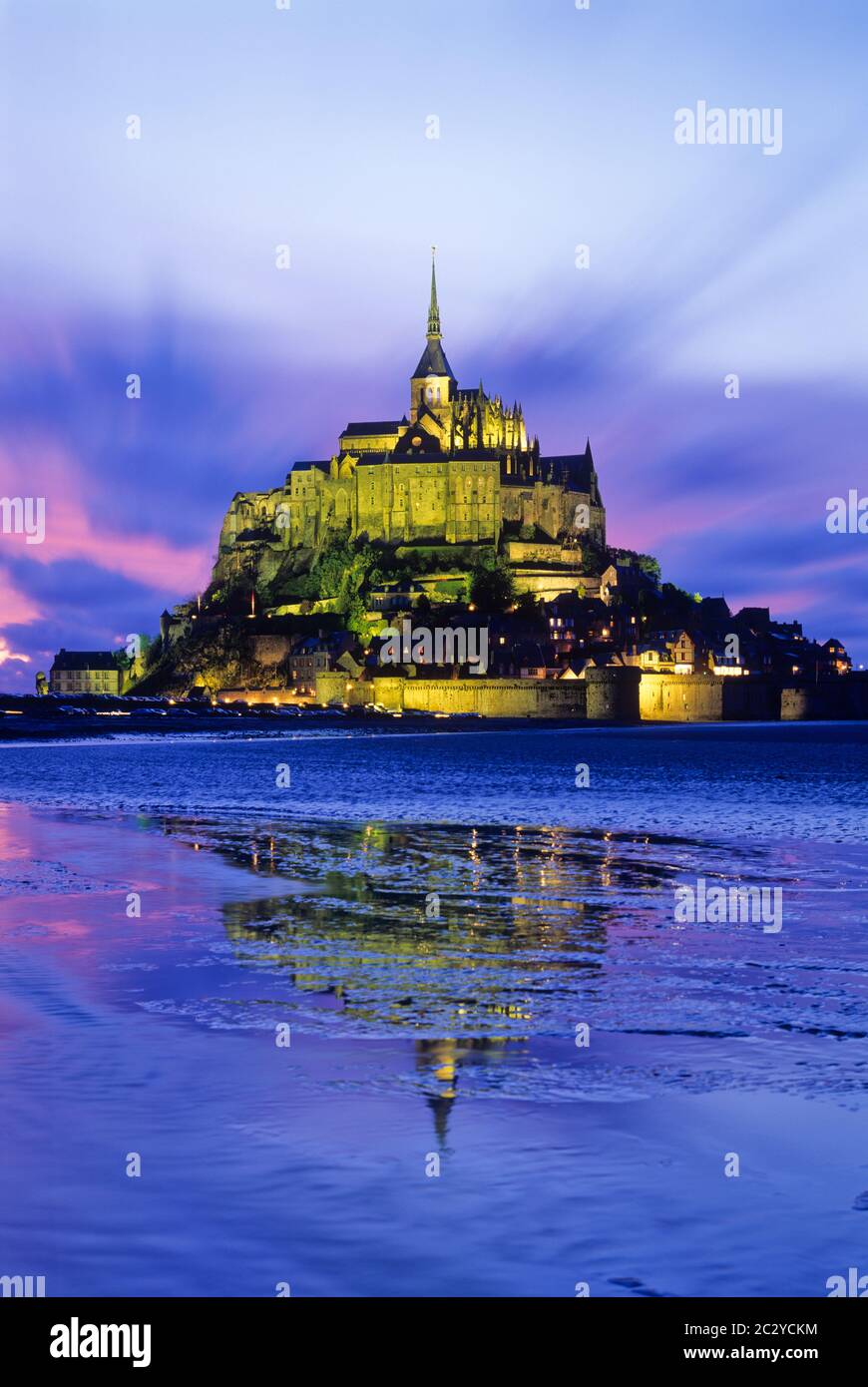 Le Mont-Saint-Michel, Normandia, Francia Foto Stock