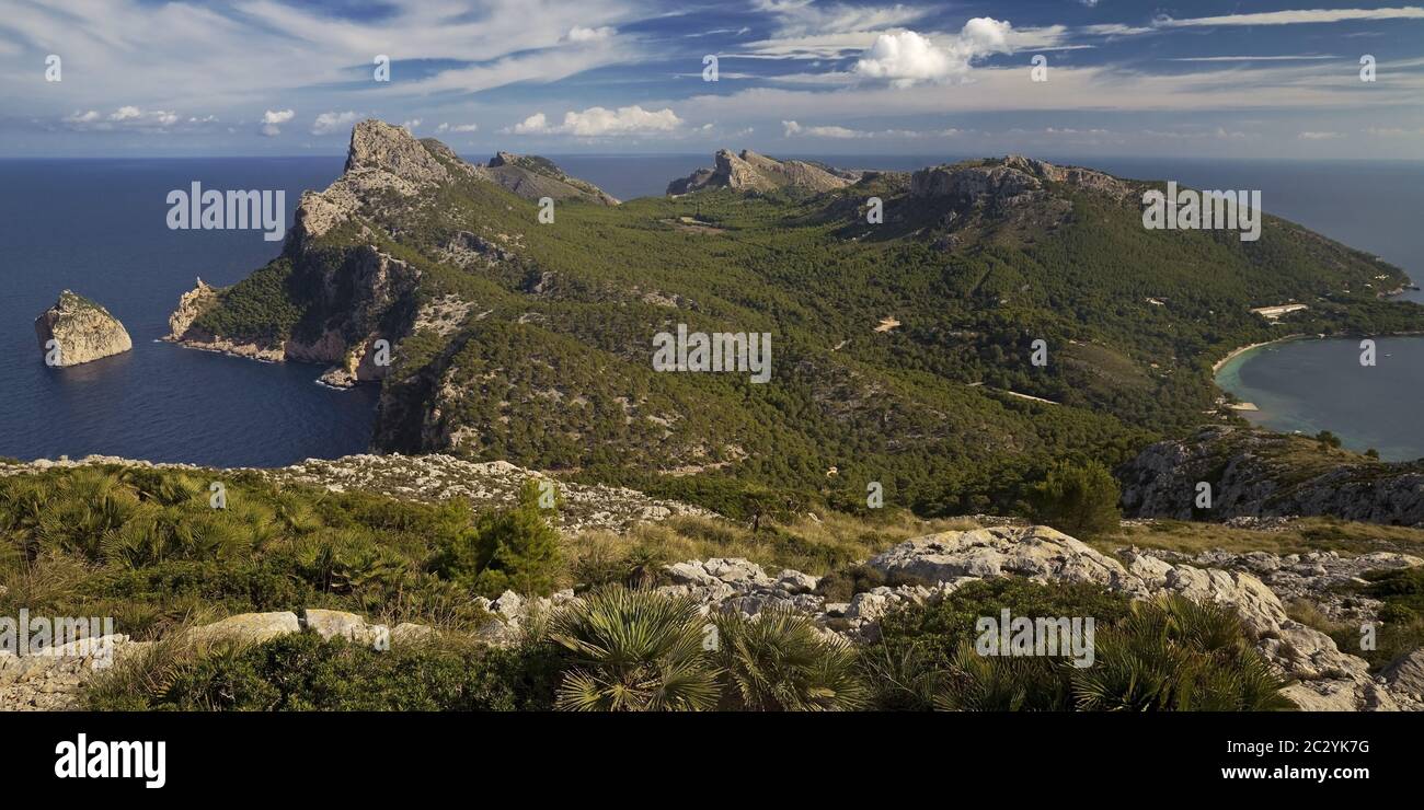 penisola di Cap Formentor, Maiorca, Isole Baleari, Spagna, Europa Foto Stock