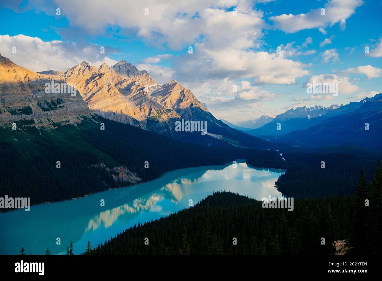 Paesaggio panoramico del Parco Nazionale di Banff, Banff, Alberta, Canada Foto Stock