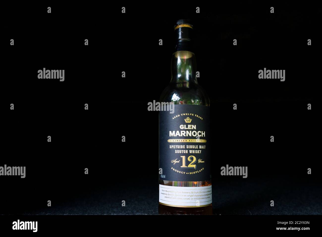 Whiskey Glen Marnock, prodotto in Scozia, Regno Unito Foto Stock