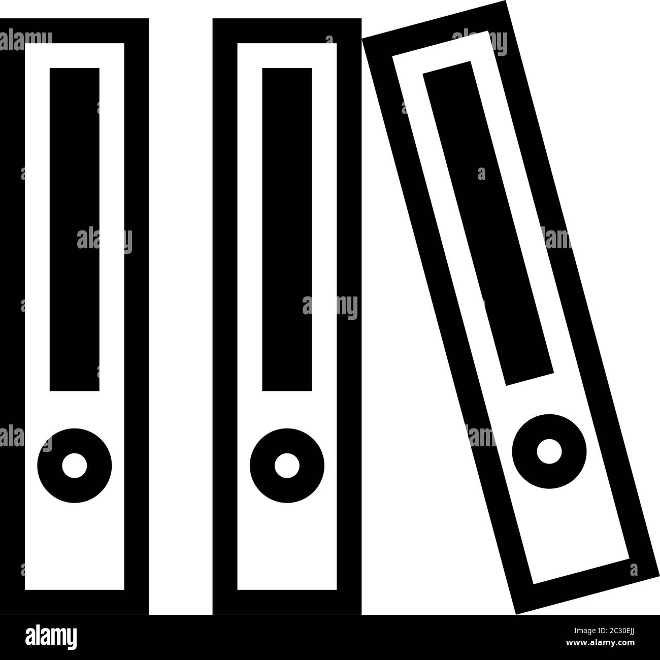 Icona Box file, Illustrazione grafica Office file Vector Illustrazione Vettoriale