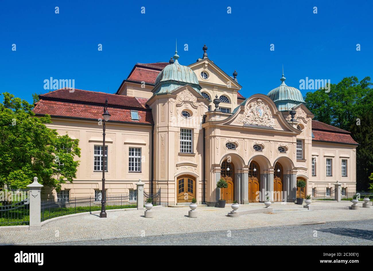 Hotel Royal con spa nei giardini termali, Bad Reichenhall, Berchtesgadner Land, alta Baviera, Baviera, Germania Foto Stock