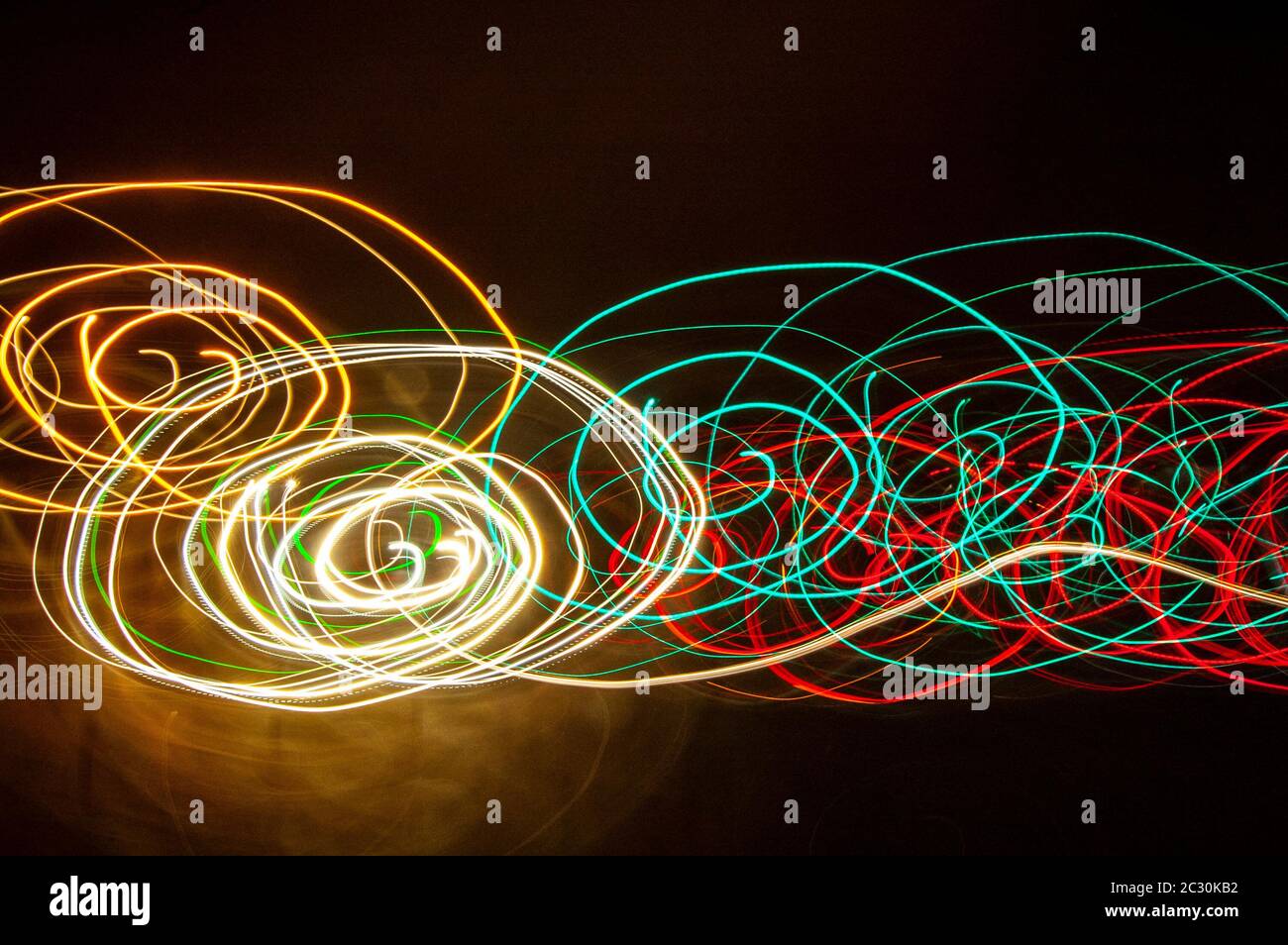 Schema di luce sfocata colorata astratto Foto Stock