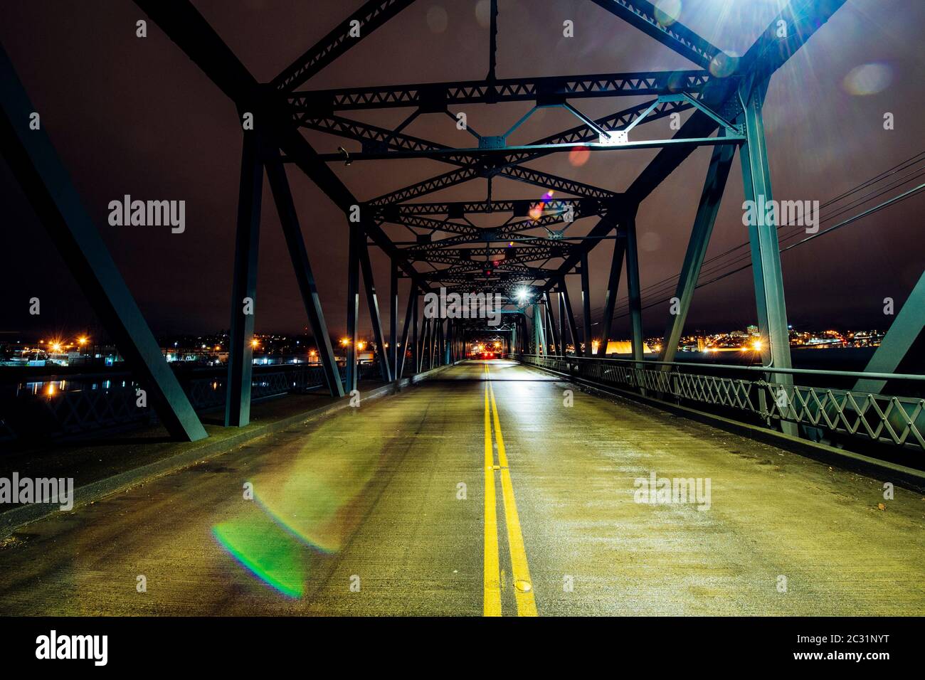 Vista del ponte, Tacoma, Washington, USA Foto Stock