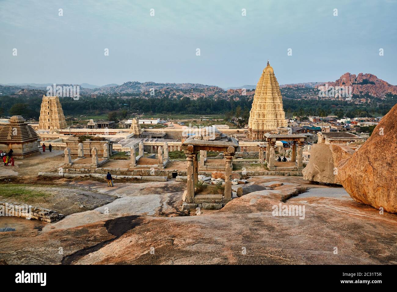 Tempio Virupaksha in Hampi, Karnataka, India Foto Stock
