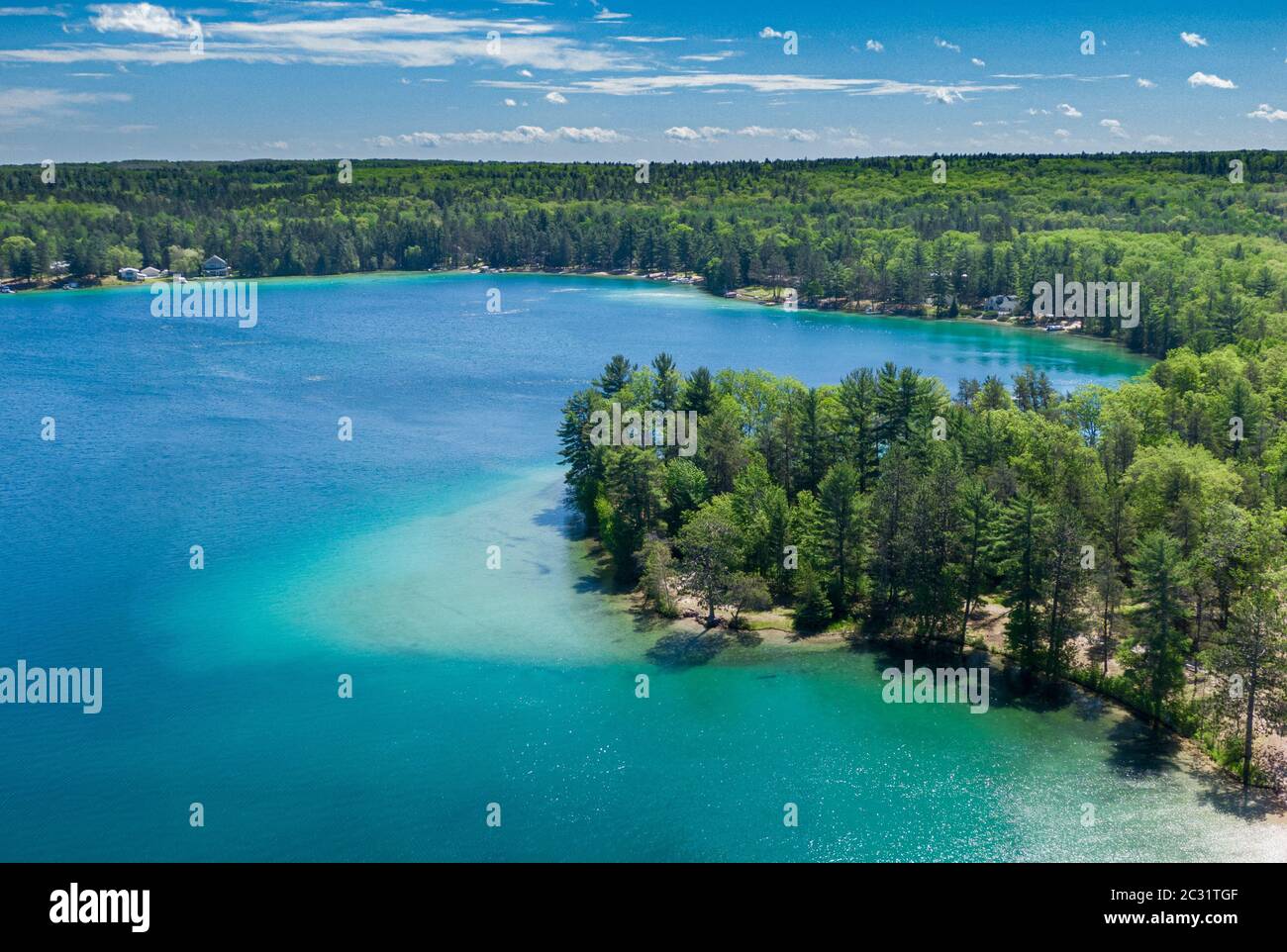 Lago Clear, Michigan Foto Stock