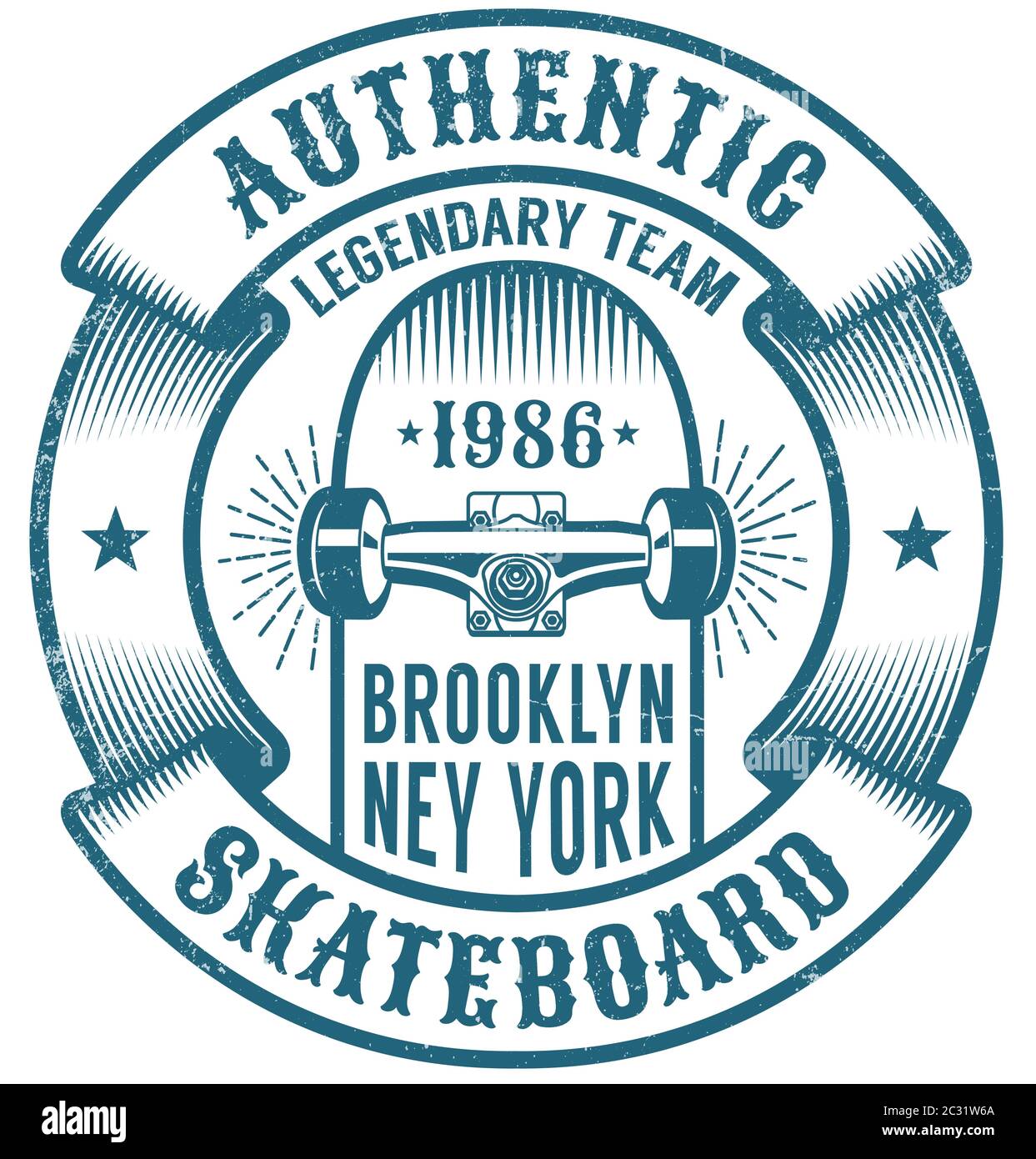Logo skateboard in stile retrò Illustrazione Vettoriale Logo skateboard in stile retrò Illustrazione Vettoriale