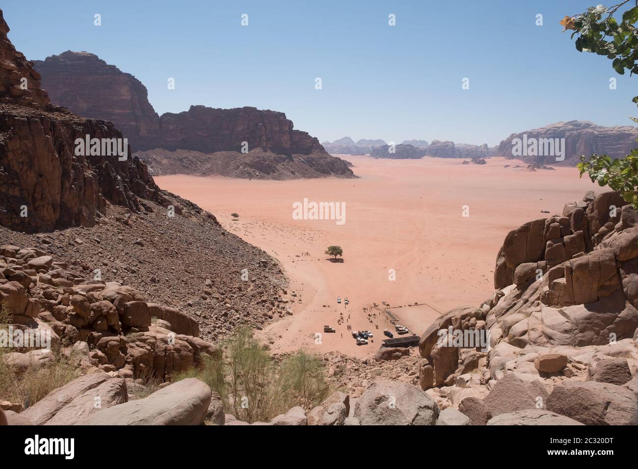 Il Wadi Rum, Giordania Foto Stock