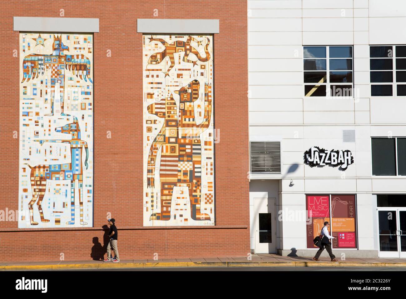 2nd Street, Albuquerque, nuovo Messico, Stati Uniti Foto Stock