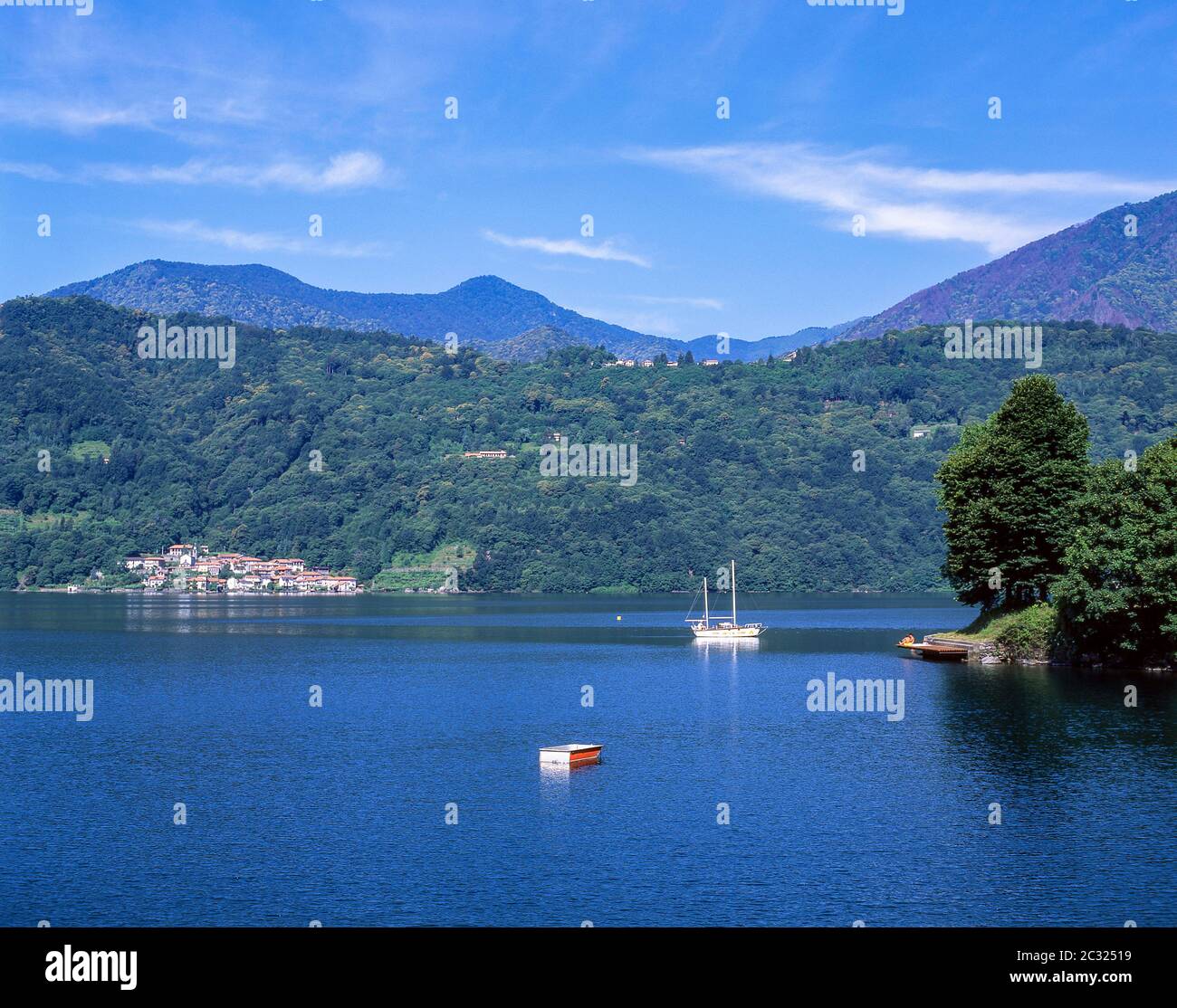 Lago d'Orta, Orta San Giulio, Provincia di Novara, Regione Piemonte, Italia Foto Stock