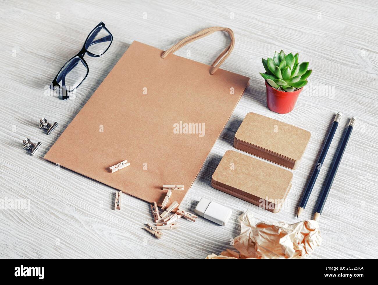 Blank corporate identity Foto Stock