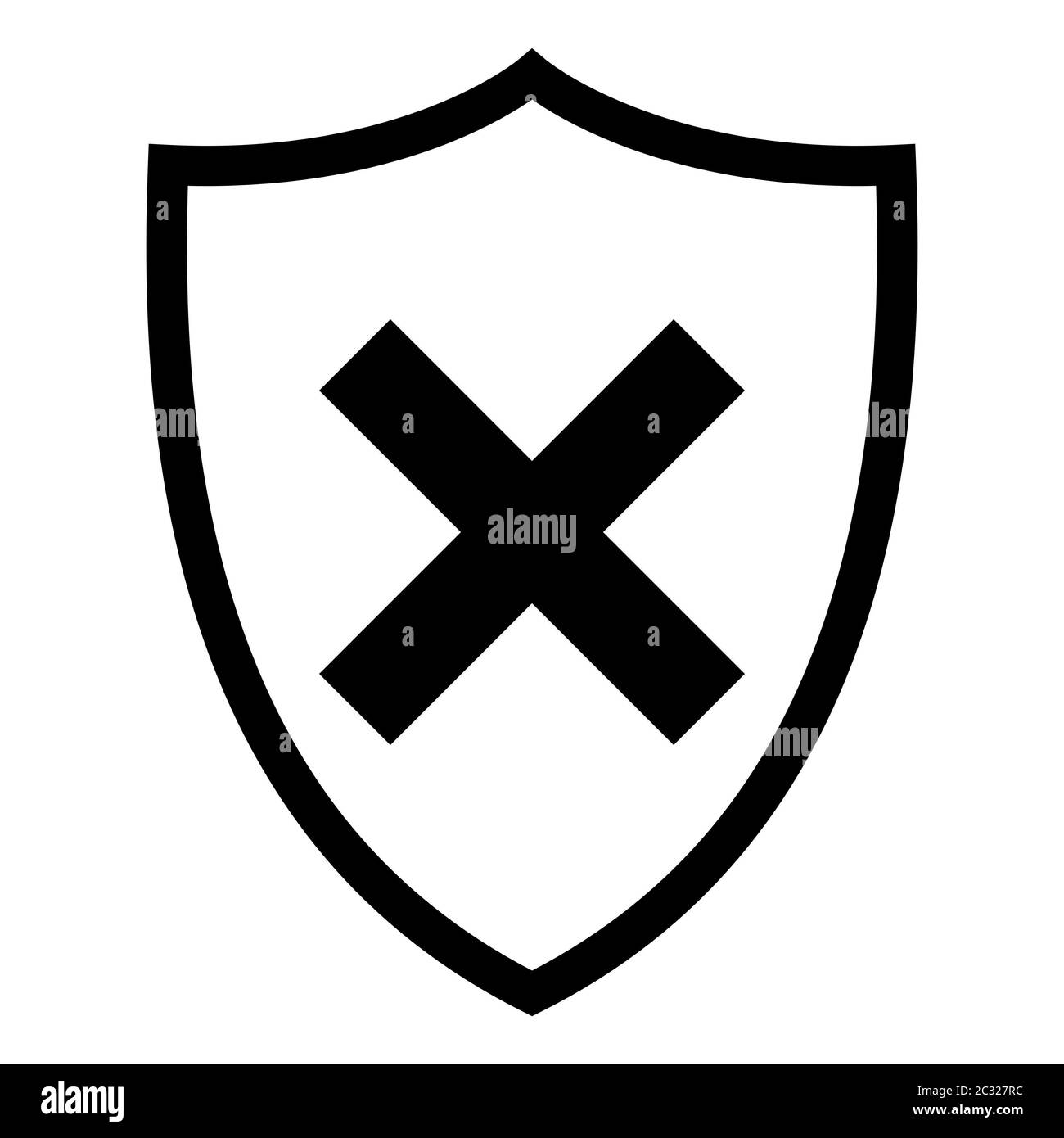 Incrocio e la protezione Foto Stock