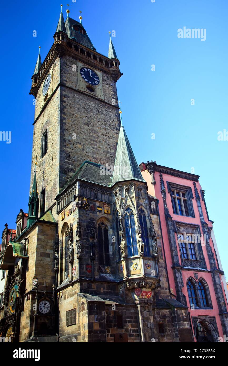 Vecchio municipio, Praga Foto Stock