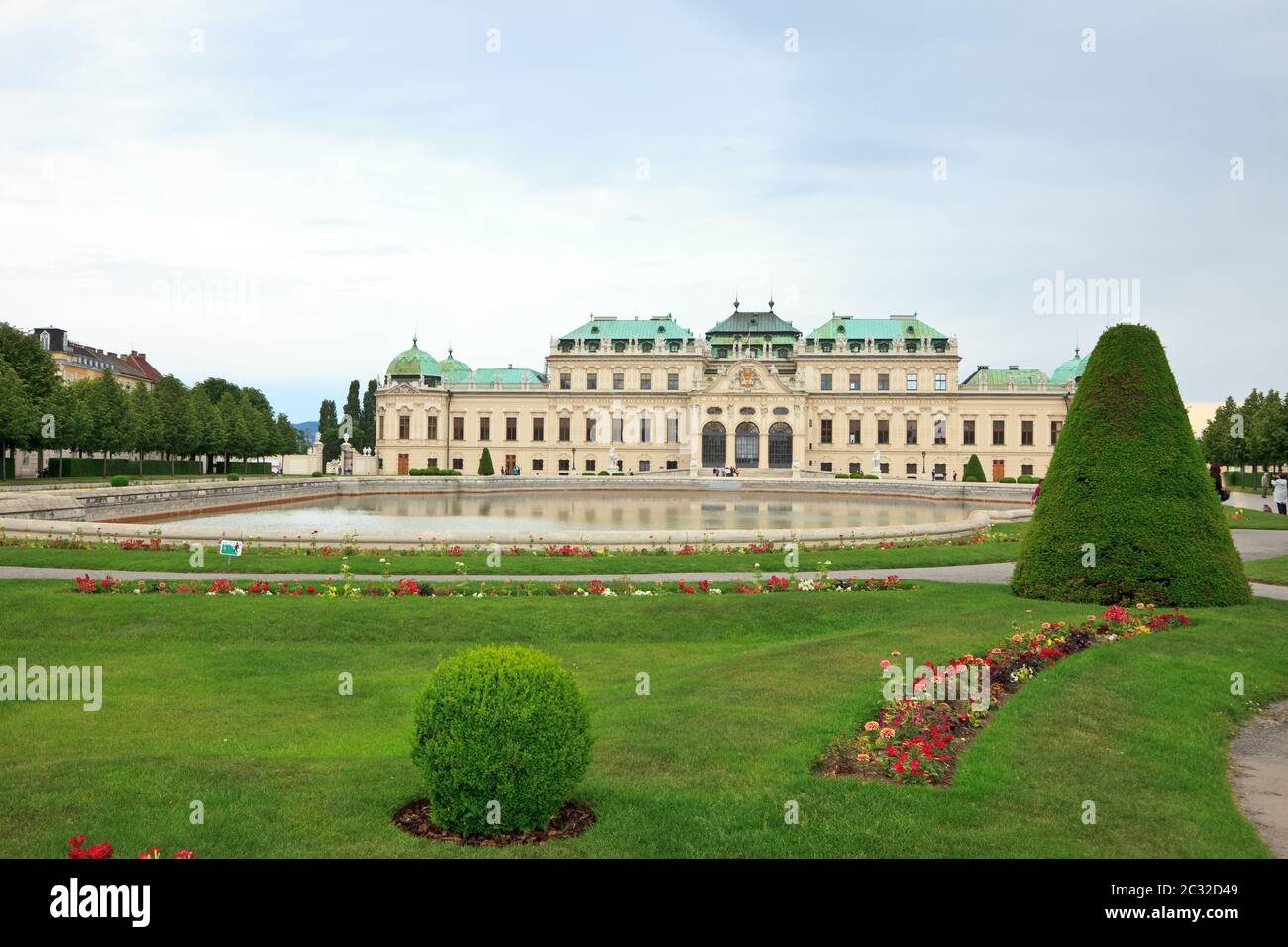 Il palazzo del Belvedere di Vienna, Austria Foto Stock