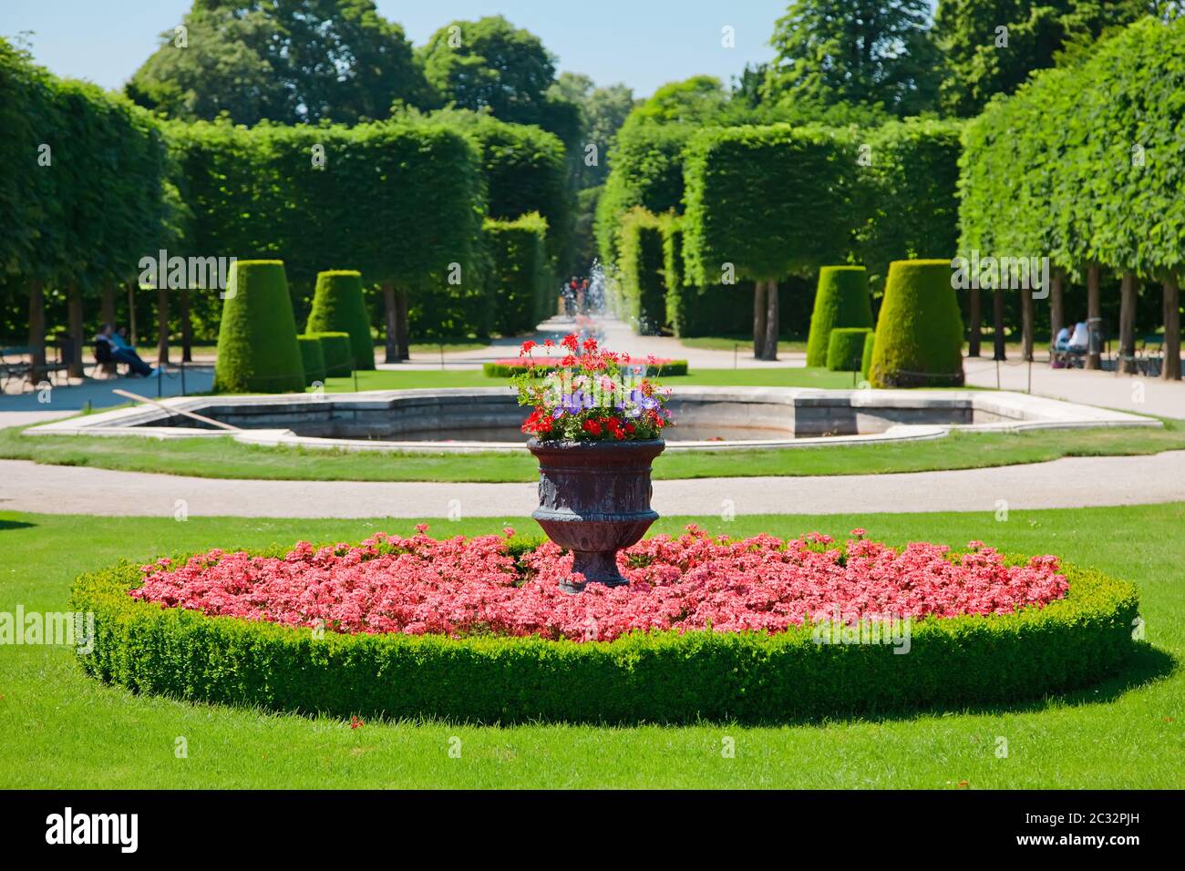 Parco a Schonbrunn, Vienna Foto Stock